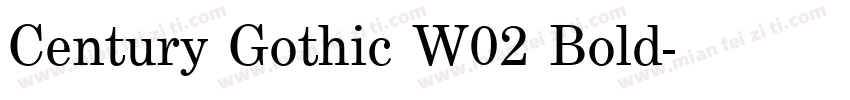 Century Gothic W02 Bold字体转换